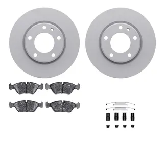 R1 Concepts WDUH1-31147 Carbon Series Brake Rotors W/ 5000 Oep Brake Pads & Hdw